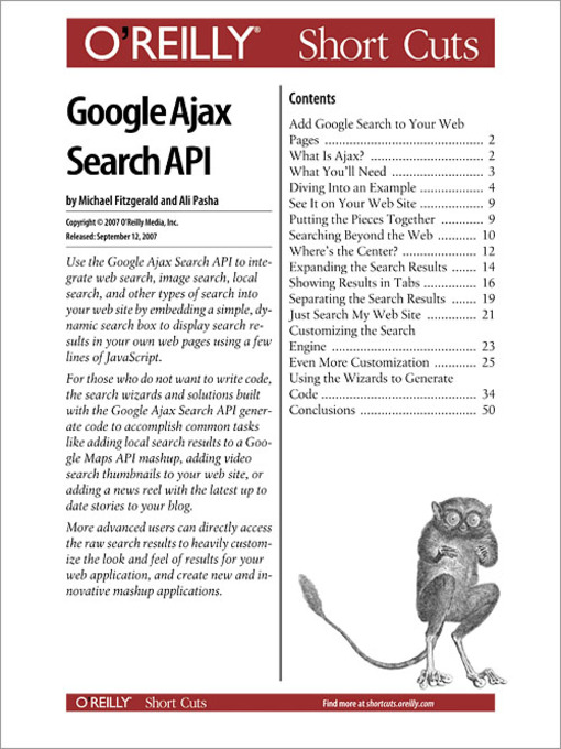 Upplýsingar um Google Ajax Search API eftir Michael Fitzgerald - Biðlisti